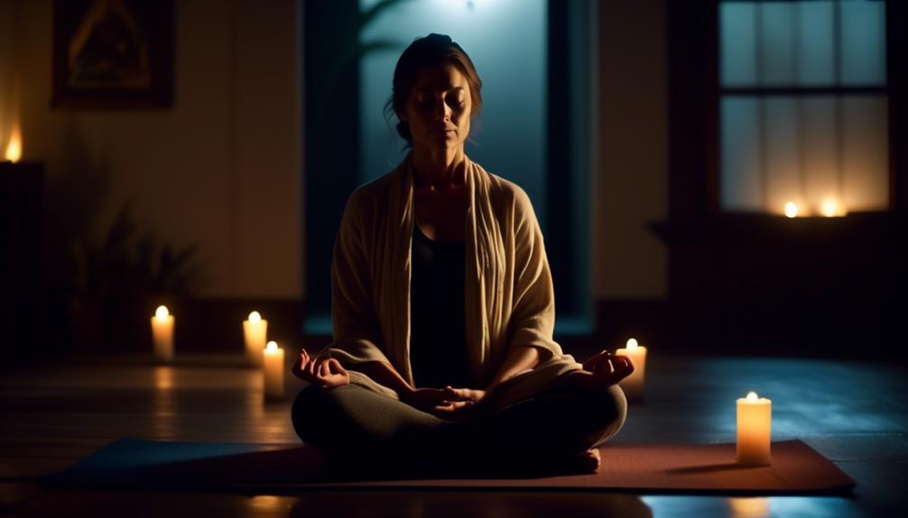 sp tabendliche yoga routine mit meditation